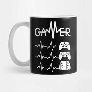 Gamer Heartbeat Controllers Mug